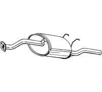 Bosal Endschalldämpfer 163-121 für Honda Civic V Coupe / VI Stufenheck