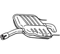 Endschalldämpfer 185-569 BOSAL für OPEL VECTRA C CC VECTRA C