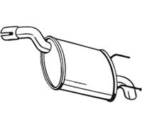 Bosal Endschalldämpfer 185-677 – passend für Opel Vectra C/CC