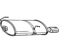 Bosal Endschalldämpfer 190-619 für Peugeot 206 Schrägheck, 206 SW, 206 CC