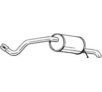 BOSAL Endschalldämpfer 220005 für Skoda