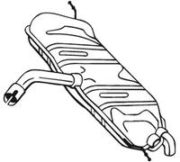 Endschalldämpfer 233-453 BOSAL für VW GOLF PLUS V GOLF VI
