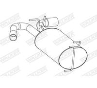 WALKER Endschalldämpfer für VAUXHALL OPEL 25267