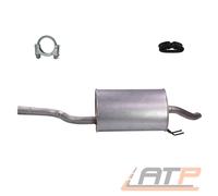 ENDSCHALLDÄMPFER AUSPUFF SCHALLDÄMPFER FÜR FIAT PUNTO 188 1.2 16V BJ 99-11