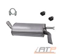 ENDSCHALLDÄMPFER AUSPUFF SCHALLDÄMPFER FÜR RENAULT TWINGO 1 C06 1.2 BJ 93-07