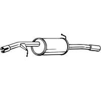 BOSAL 135-107 Endschalldämpfer