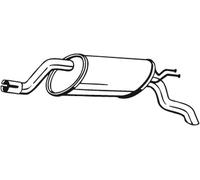 Bosal Endschalldämpfer 148-195 passend für Fiat Idea, Punto und Lancia Musa, Ypsilon