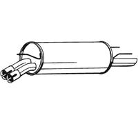 Bosal Endschalldämpfer 185-719 für Opel Vauxhall