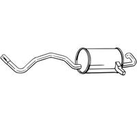 Endschalldämpfer Bosal 280-815