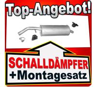 Endschalldämpfer für CITROEN C3 Schrägheck Cabrio 1.6 16V Auspuff Endtopf