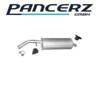 Endschalldämpfer für Citroen C3 Schrägheck Cabrio 1.6 16V Endtopf