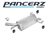 Endschalldämpfer für Opel Corsa C 1.7 Di DTI Schrägheck 1998-2004
