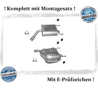 Endschalldämpfer für Opel Vectra C, GTS 2.0 2.2 3.2 Auspuff Endtopf Montagesatz