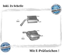 Endschalldämpfer für Opel Vectra C, GTS 2.0 2.2 3.2 Auspuff Endtopf Schelle