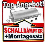 Endschalldämpfer für PEUGEOT 206 1.4 HDI eco 70 1.9 D Schrägheck 98-04 Auspuff