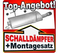 Endschalldämpfer für PEUGEOT 206 2.0 16V Schrägheck CC 1999-2007 Auspuff Endtopf
