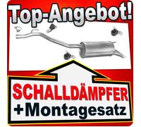 Endschalldämpfer für VW T4 TRANSPORTER 1.9 TD 2.4 D Pritsche 1996-2003 Auspuff