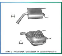 Endschalldämpfer L+R für Opel Vectra C, GTC 2.0 2.2 3.2 Auspuff Endtopf Schelle