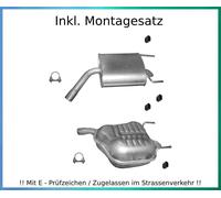 Endschalldämpfer L+R für Opel Vectra C, GTC 2.0 2.2 3.2 Auspuff Montagesatz