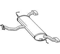 BOSAL Endschalldämpfer für HYUNDAI KIA 165-417