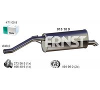 ERNST Endschalldämpfer für GENERAL MOTORS OPEL 013109