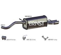 ERNST Endschalldämpfer für VAG 115018