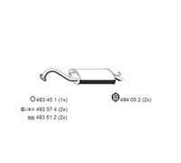 Endschalldämpfer Nachschalldämpfer ERNST 687010 für TOYOTA COROLLA VVT ZZE120_