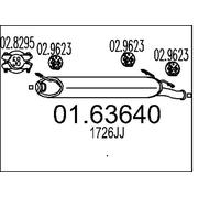 MTS 01.63640 Endschalldämpfer