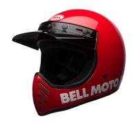 Enduro Helm Dual Road BELL MOTO-3 Classic Rot Glänzend