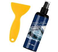 Enteisungs-Spray Mit Schaber, Abtau- und Reinigungsnebel | 100 ml Kühlschrank-Schnee-Enteisungsmittel Für Zuhause, Gewerbe, Bar, Büro, Küchengerät, Kühler, Kühlschrank