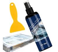 Enteisungsspray Mit Schaber, Abtau- und Reinigungsnebel | 100 ml Tiefkühl-Enteisungs- Und Abtauspray Für Zuhause, Küche, Büro, Wohnheim, Wohnung, Bar, Kühlgeräte und Kühlschränke