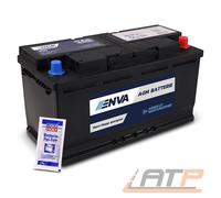 ENVA AGM AUTOBATTERIE STARTERBATTERIE 95Ah 850A 12V Start-Stop + Batteriepolfett