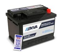Enva Autobatterie, Starterbatterie 12V 62Ah 510A + 10g Pol-Fett [Hersteller-Nr. 40985528]