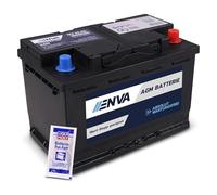 ENVA MADE FOR QUALITY 1x 1x 10g Batterie-Pol-Fett, 1x AGM Autobatterie, Starterbatterie 12V 70Ah 760A Start-Stop 12V, 70Ah, 760A, 278x175x190mm