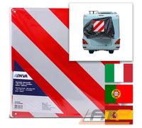 Enva Warntafel, Warnschild - 50 x 50 cm - wendbar: Italien + Spanien