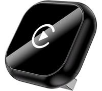 EOYLBFWH Wireless CarPlay Adapter, für to-yota Yaris 2020-2022 Yaris Cross 2021-2023 Superschnelle Upgrade Wired Wireless Auto-Adapter Plug Play Mini Stabiler Kabelloser Dongle,A-Black-normal