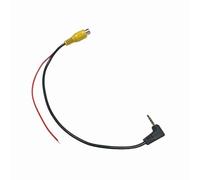 Epronic 2,5mm Rückfahrkamera Adapterkabel mit Trigger Kabel Nur für NTSC/PAL-Kameras, NICHT für AHD/HD-Kameras AV-IN Aux 2,5mm Stecker auf 3,5mm Buchse Stereo Adapter für Tragbares Autoradio Dashcam