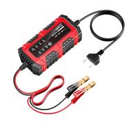 Erhaltungsladegerät für Autobatterie - langsames Ladegerät, 1,5 A, 6 V/12 V für Fahrzeug, intelligentes automatisches Ladesystem für Motorrad, LKW, Auto, Wohnwagen, Boot, Marine