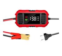 Erhaltungsladegerät für Motorrad, Ladegerät für Motorrad - Batteriehalter für Kfz-Ladegerät - für intelligentes Auto mit intelligenter Erkennung mit Dis