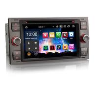 Erisin 7" 8-Kern 4GB+64GB Android 14 Autoradio mit CD Player Für Ford Focus S-max C-max Fiesta Galaxy Mondeo Transit Touchscreen GPS Navigation Bluetooth 5.0 Carplay Android Auto DAB+ WiFi 4G OBD2 RDS