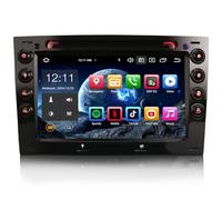 Erisin 7 Zoll 8-Kern 4GB+64GB Android 14 Autoradio Bluetooth GPS Navigation für Renault Megane 2 Unterstützt Kabelloses CarPlay Android Auto Wifi DSP OBD2 DAB+ USB RDS DVD CD Player TPMS Canbus DVB-T2