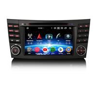 Erisin 7 Zoll 8-Kern 4GB+64GB Android 14 Autoradio GPS Navigation Für Mercedes Benz E Klasse W211 CLS Klasse W219 Integriertes Bluetooth 5.0 CD Player CarPlay Android Auto DAB+ WiFi 4G FM RDS DSP