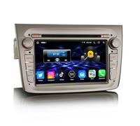 Erisin 7 Zoll 8-Kern 4GB RAM 64GB ROM Android 14 Autoradio mit GPS Navi für Alfa Romeo Mito Unterstützt Bluetooth Wireless CarPlay WiFi DAB+ SWC RDS FM Android Auto DSP USB Canbus CD Player
