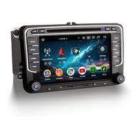 Erisin 7 Zoll 8-Kern 8GB+128GB Android 16 Autoradio Bluetooth mit GPS Navi CD DVD Für VW Passat B6 Golf 5 Golf 6 T5 Touran Tiguan Polo Jetta Seat Skoda CarPlay Android Auto WiFi 4G DAB+ DSP FM RDS OPS