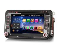 Erisin 7 Zoll 8-Kern Android 14 Autoradio mit GPS Navi für VW Passat Golf 6 Polo Golf 5 Tiguan Touran Polo Jetta Skoda Seat Carplay Android Auto Bluetooth 5.0 DSP WiFi DAB+ RDS CD DVD 4GB RAM+64GB ROM