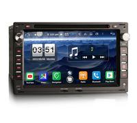 erisin 7 Zoll Android 12 Autoradio 4+64GB für VW Passat B5 Jetta MK4 Sharan Polo T5 Skoda Octavia Superb GPS Navi Carplay Android Auto DSP Bluetooth WiFi 4G DAB+ TPMS Touch Screen CD/DVD A2DP SWC