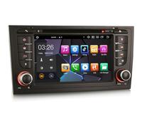 ERISIN 7 Zoll Android 14 Autoradio für Audi A6 S6 RS6 Allroad Unterstützt DAB+ Navi Bluetooth WiFi 4G DAB+ RDS Carplay AM/FM 8-Kern 4GB RAM+64GB ROM