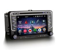 Erisin 7 Zoll Android 16 Autoradio GPS Navi für VW Polo 6R Crafter Amarok Caddy Transporter T6 Skoda Yeti Bluetooth CarPlay Android Auto WiFi 4G DSP DAB+ RDS OBD2 CD Player Canbus OPS 8-Kern 4GB+64GB