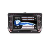 Erisin 7 Zoll Autoradio für VW Golf 5/6 Touran Sharan Seat Jetta Caddy Multimedia Player mit Navi USB SD Unterstützt Bluetooth 3G DAB+ DVD DVR DTV Lenkradfernbedienung