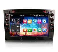 Erisin 8-Core Android 14 4+64GB Autoradio für Renault Megane 2 DVD Player Drahtlos Carplay Android Auto GPS Navigation IPS Bluetooth 5.0 WiFi 4G DSP OBD